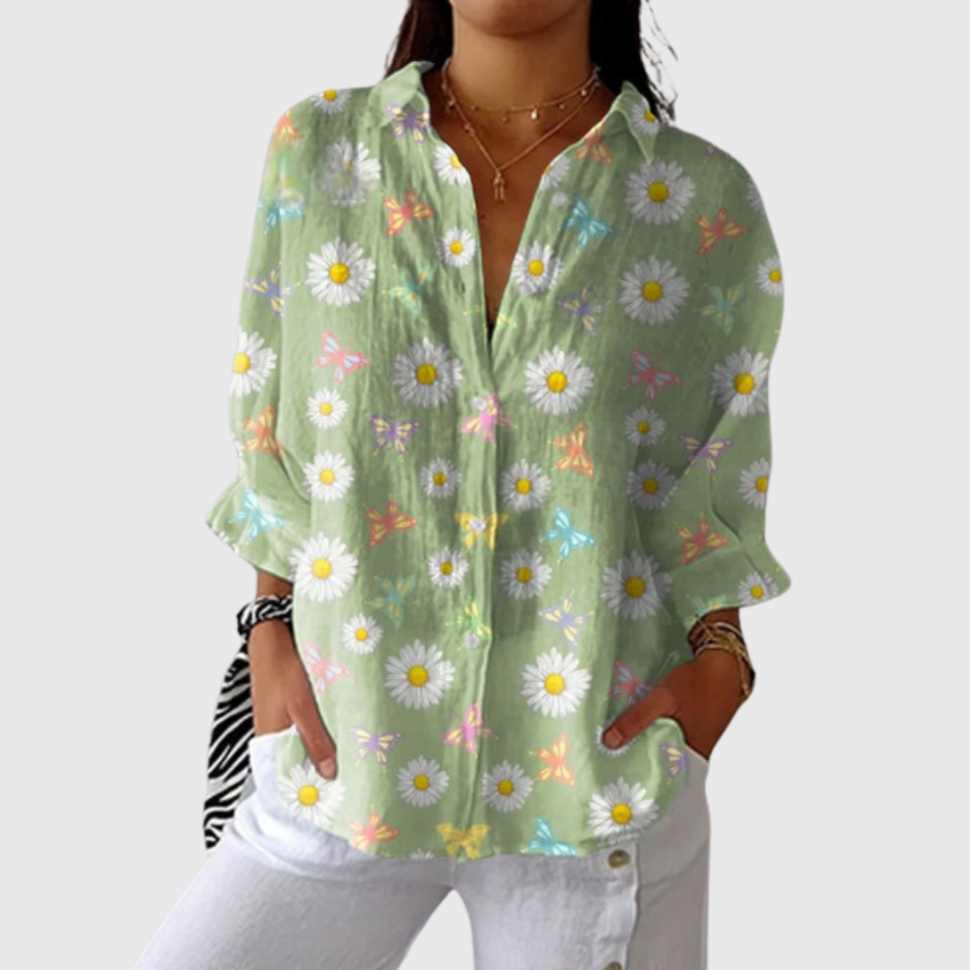 Blusa ligera y colorida con estampados