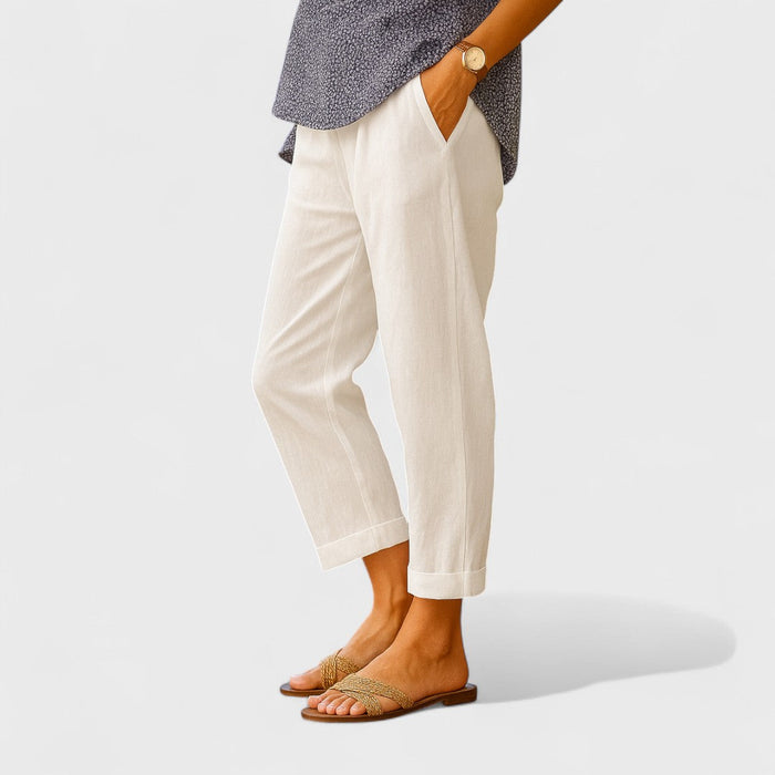 Otýlie - Pantalón de verano de lino y algodón