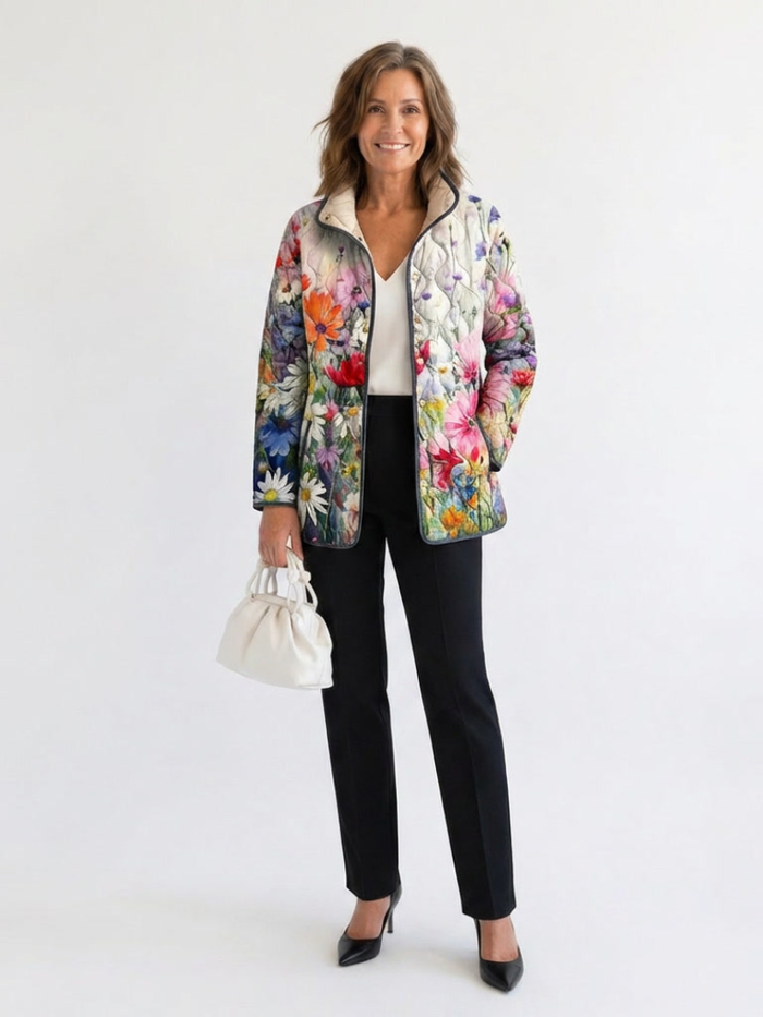 MANON | Chaqueta Acolchada Floral