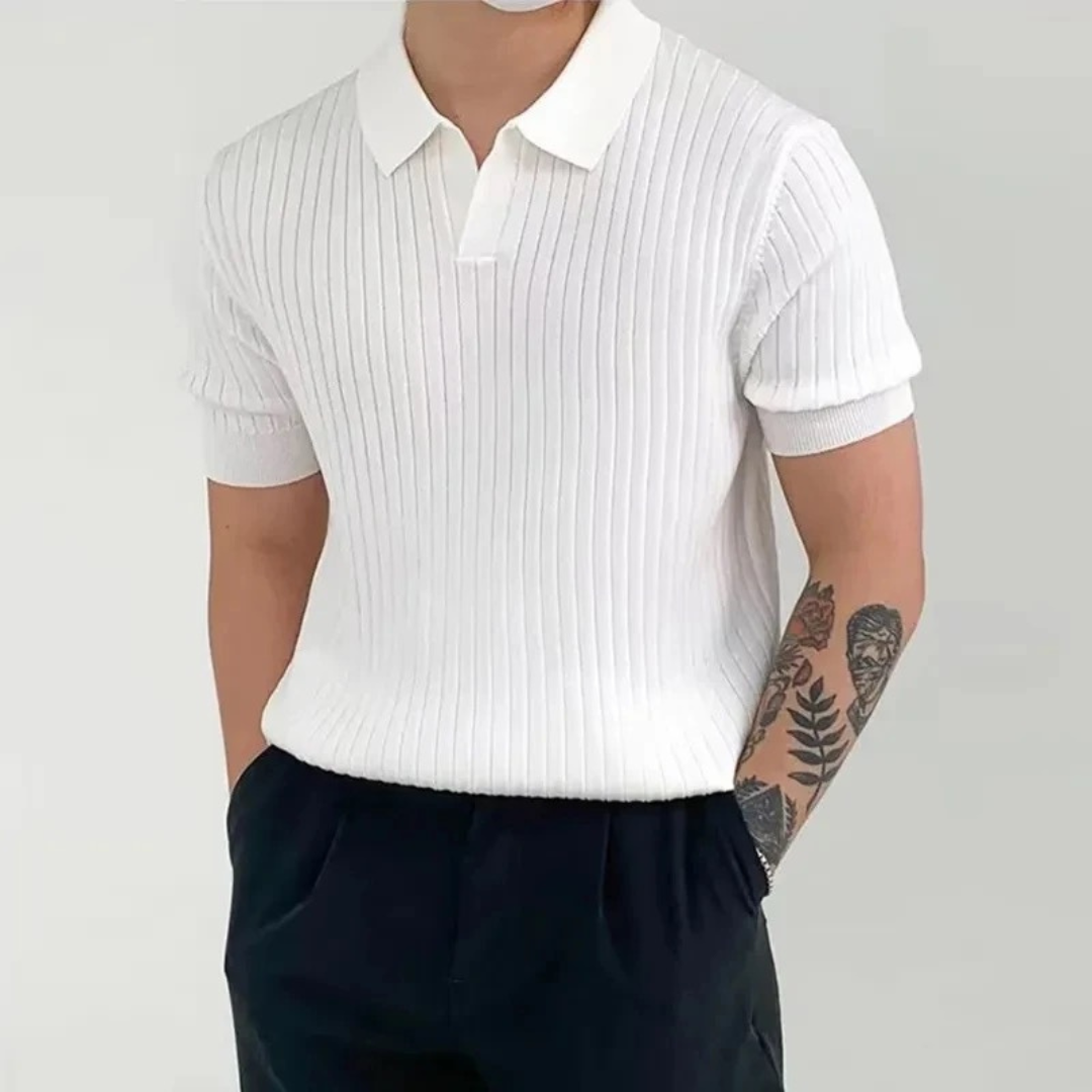 Cristiano - Polo elegantemente acanalado