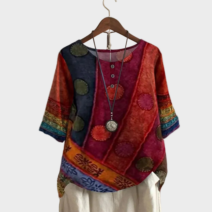 Valerie - Top boho colorido