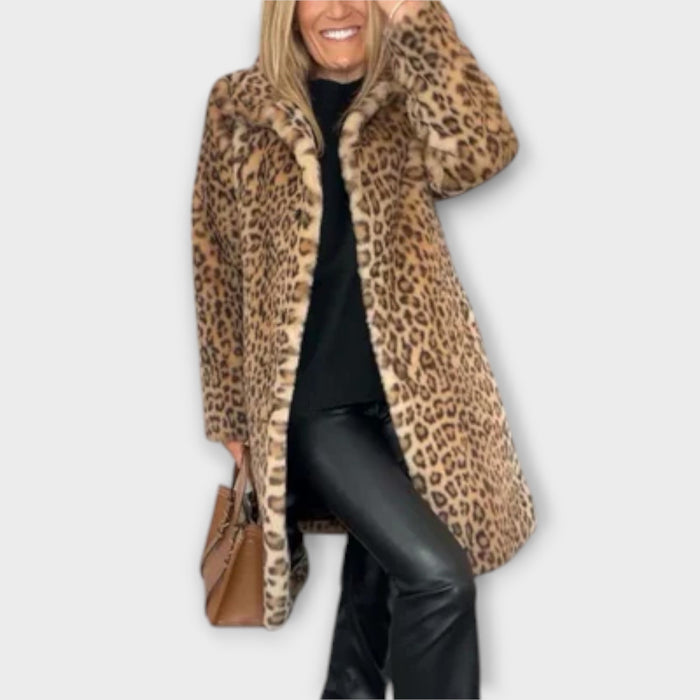 Amara - Abrigo estampado leopardo