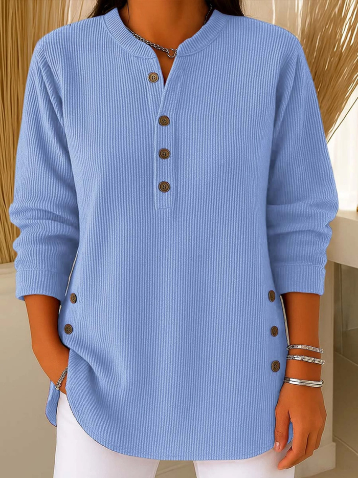 Susan | Túnica con botones Henley