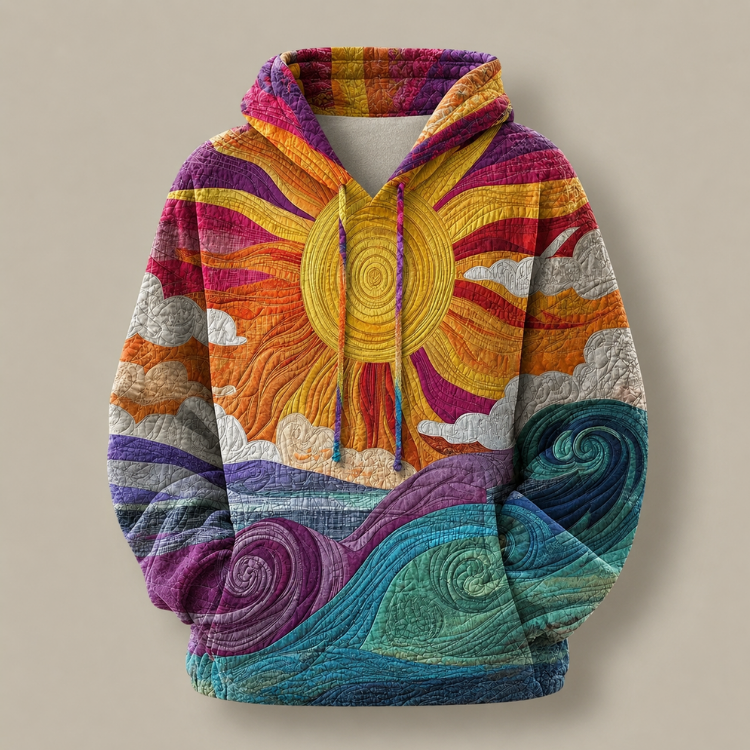 DELACROIX | Sudadera con Capucha Margot en Color Sol Marino