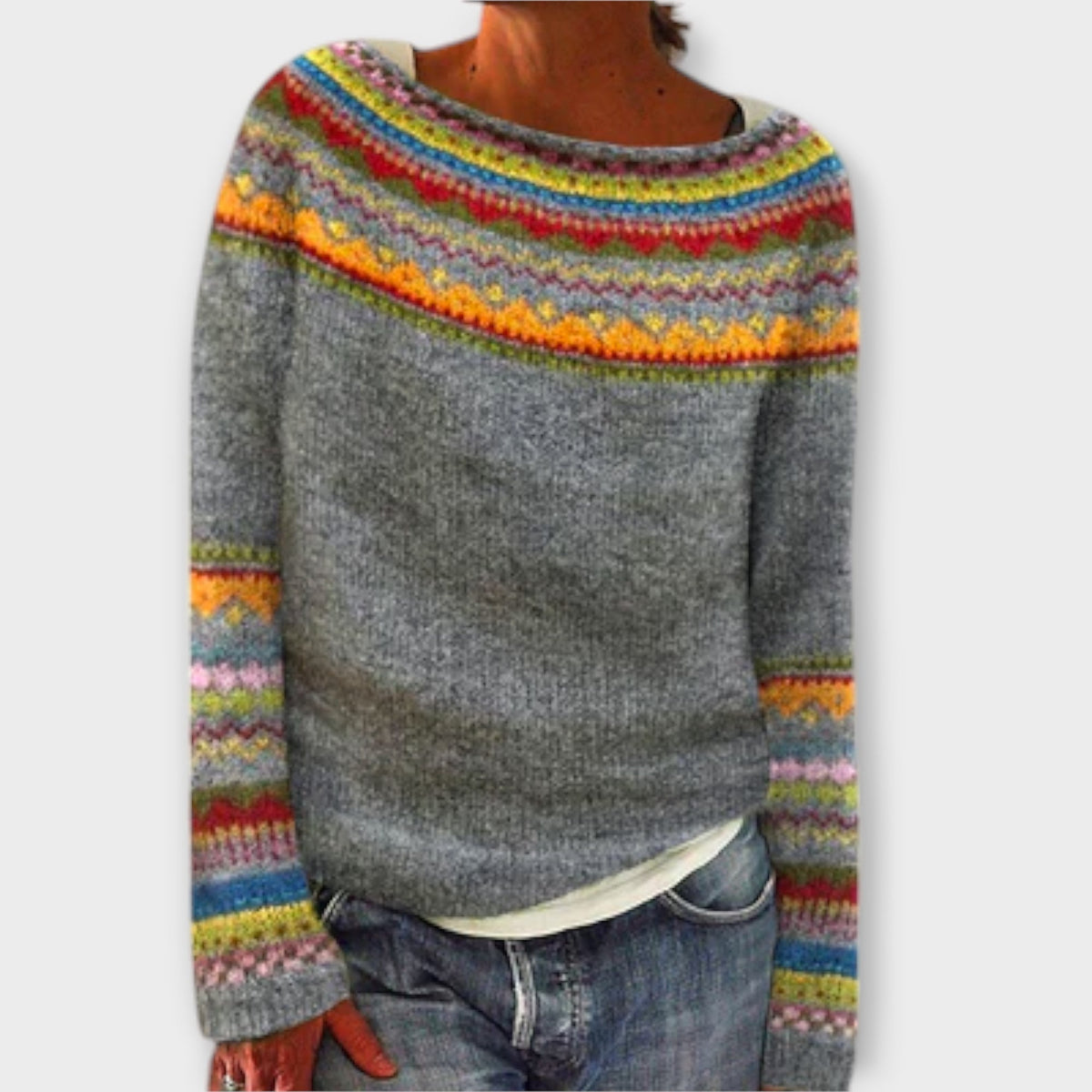Jersey de punto vintage para mujer