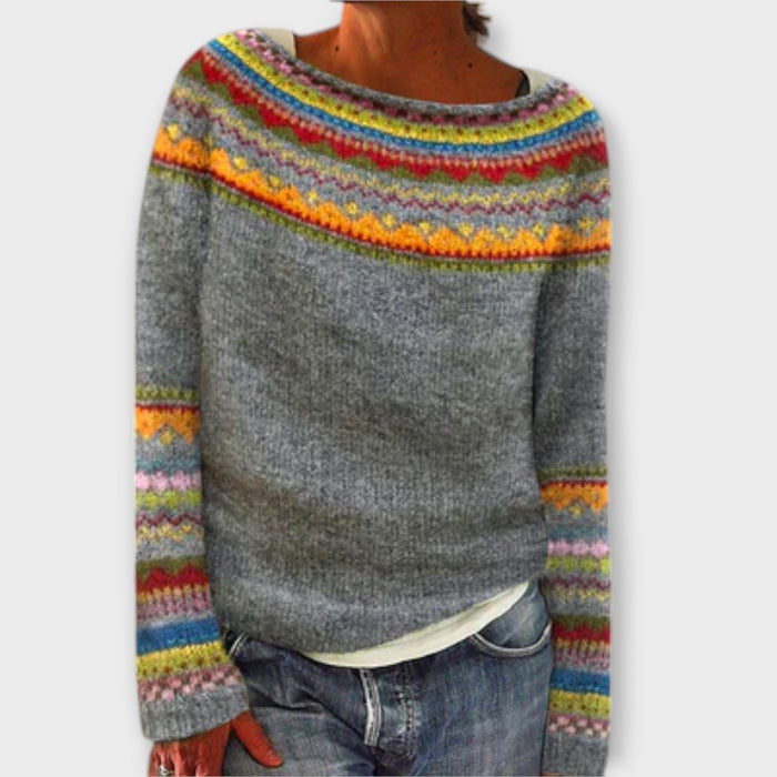 Jersey de punto vintage para mujer