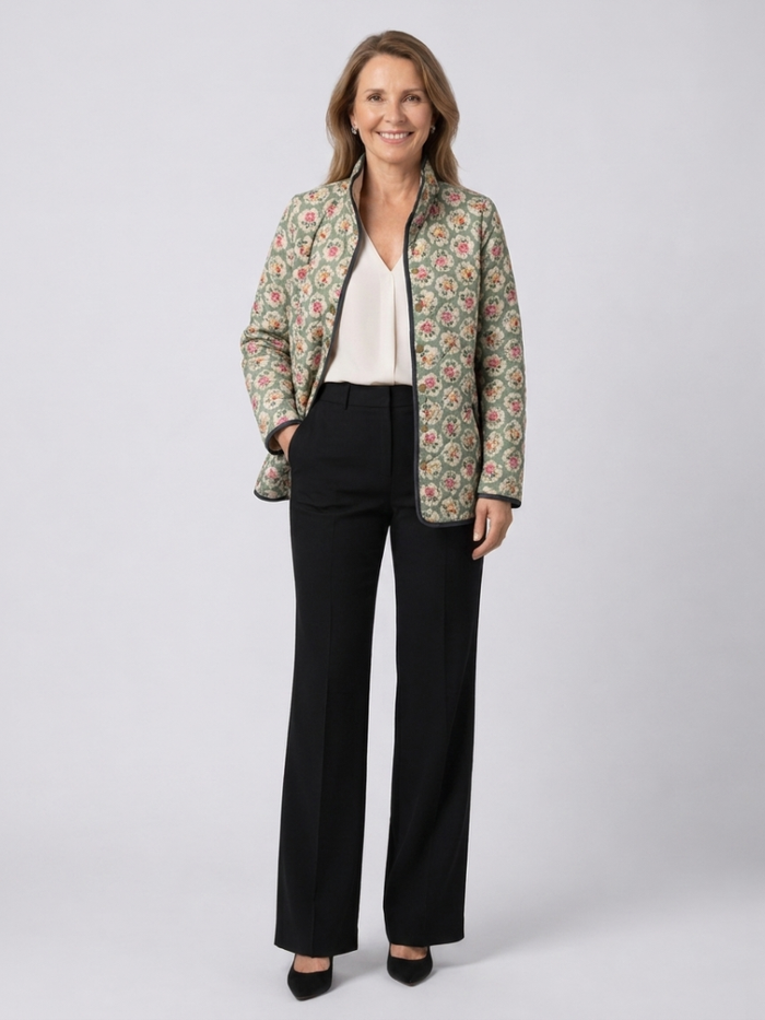 DELACROIX | Abrigo Acolchado Floral Amélie