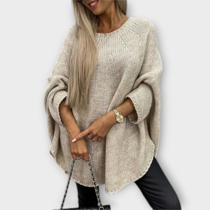 Isabelle - Jersey de mujer elegante con escote redondo