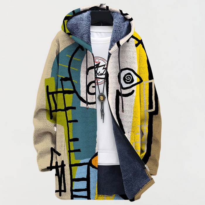 Chaqueta con estampado abstracto