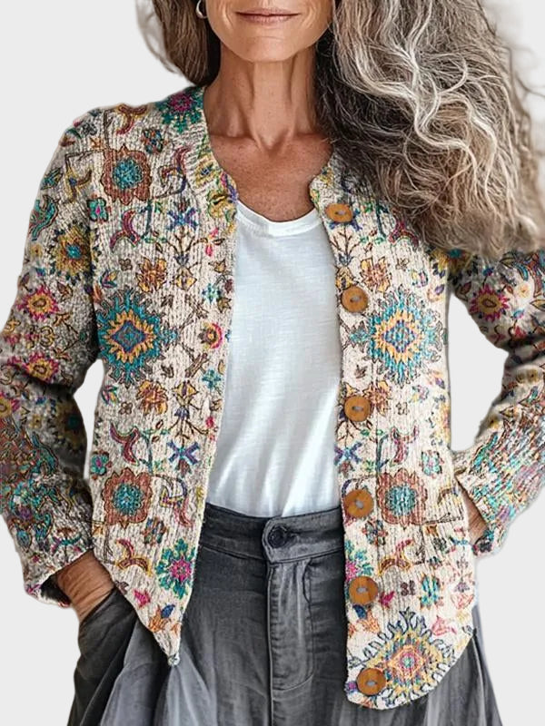 Vosslyn™ - Cárdigan con estampado exótico