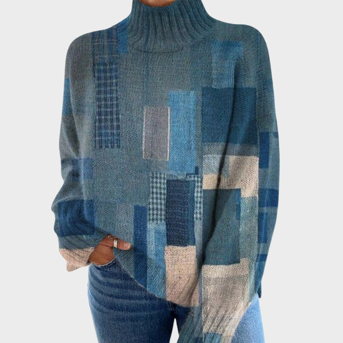 Alexandra - Jersey artístico de cuello alto