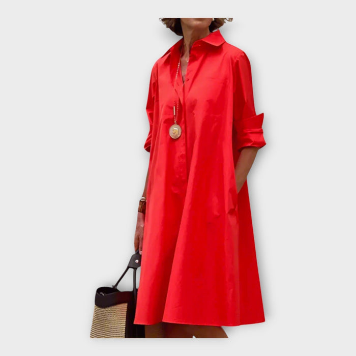 Elegante vestido polo hecho de material premium