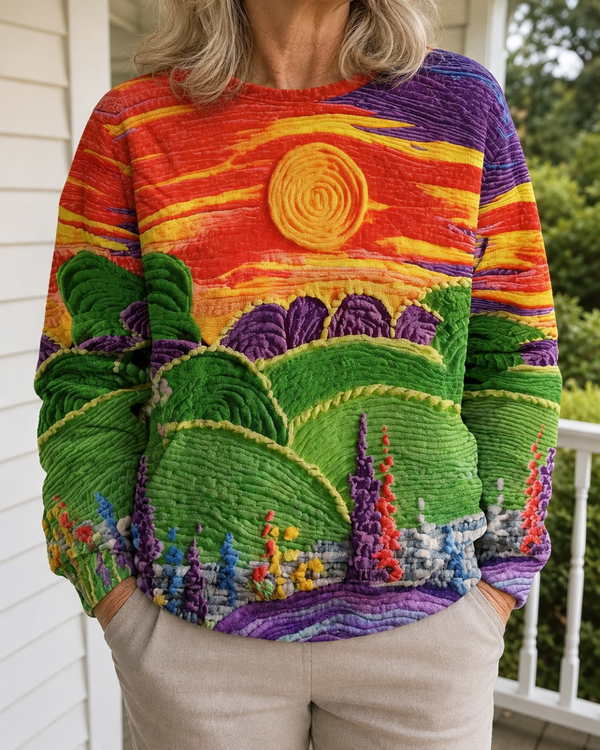 DELACROIX | Sudadera con Estampado Sol Poniente Martine