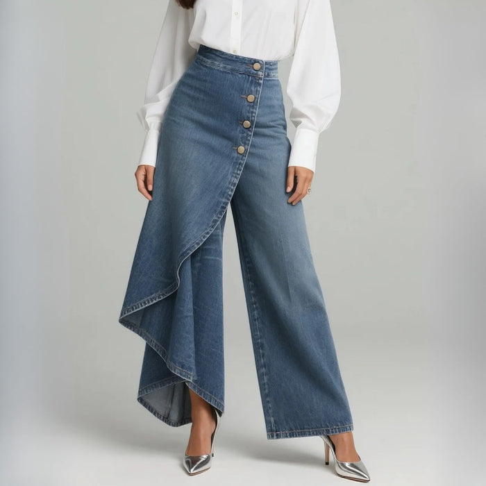 Lubomira - Pantalón vaquero envolvente