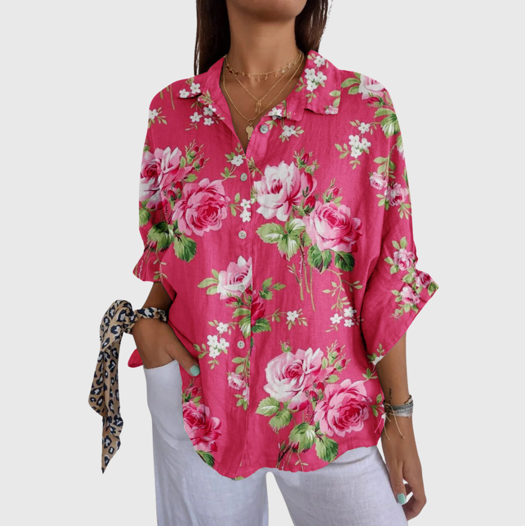 Blusa ligera y colorida con estampados