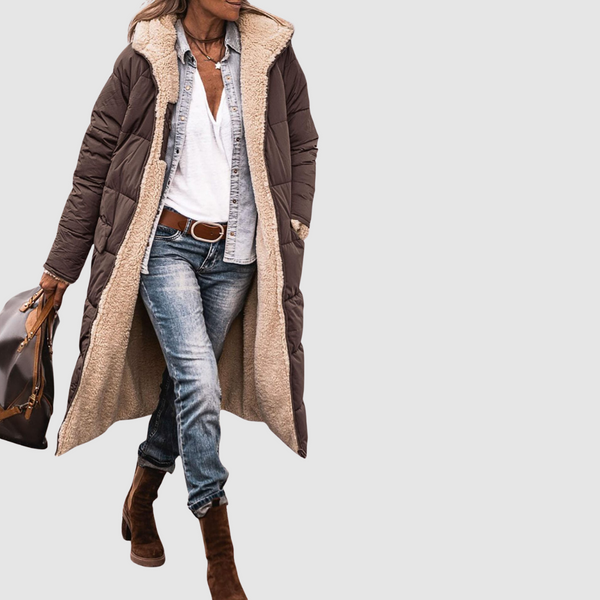 Laura - Abrigo de invierno con corte reversible