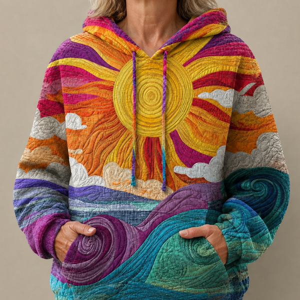 DELACROIX | Sudadera con Capucha Margot en Color Sol Marino