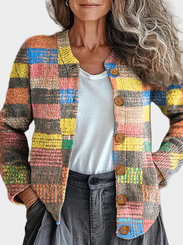 Mossfield™ | Cárdigan cuadros multicolor
