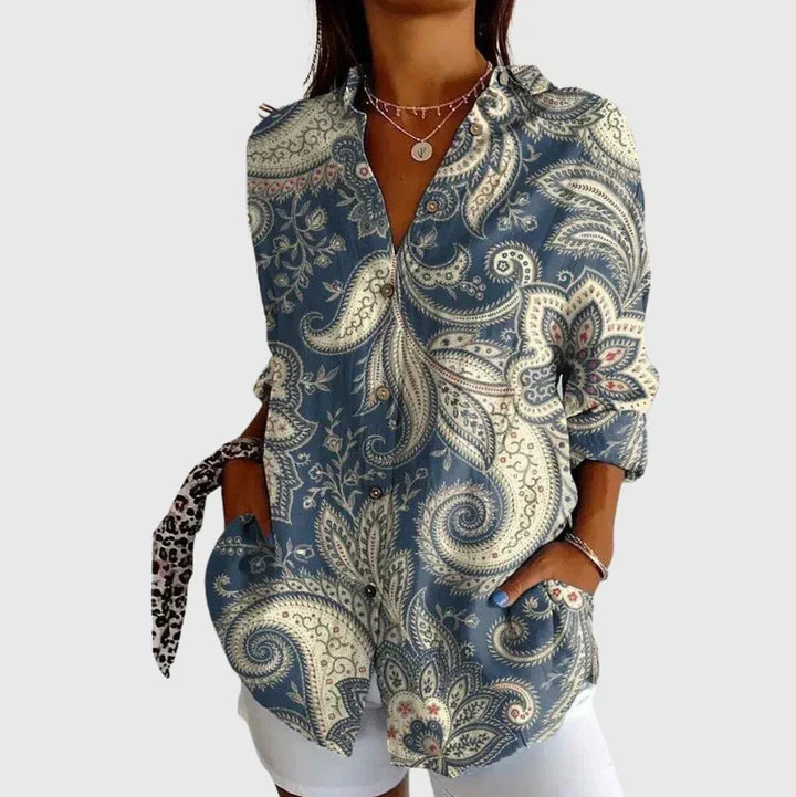 Blusa ligera y colorida con estampados