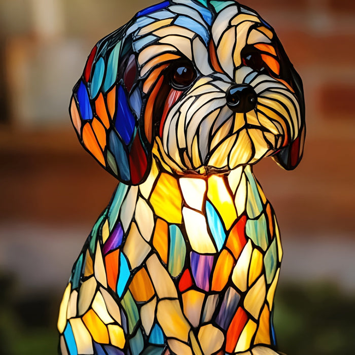 Gucio - Lámpara de vidriera Magisk con forma de perro