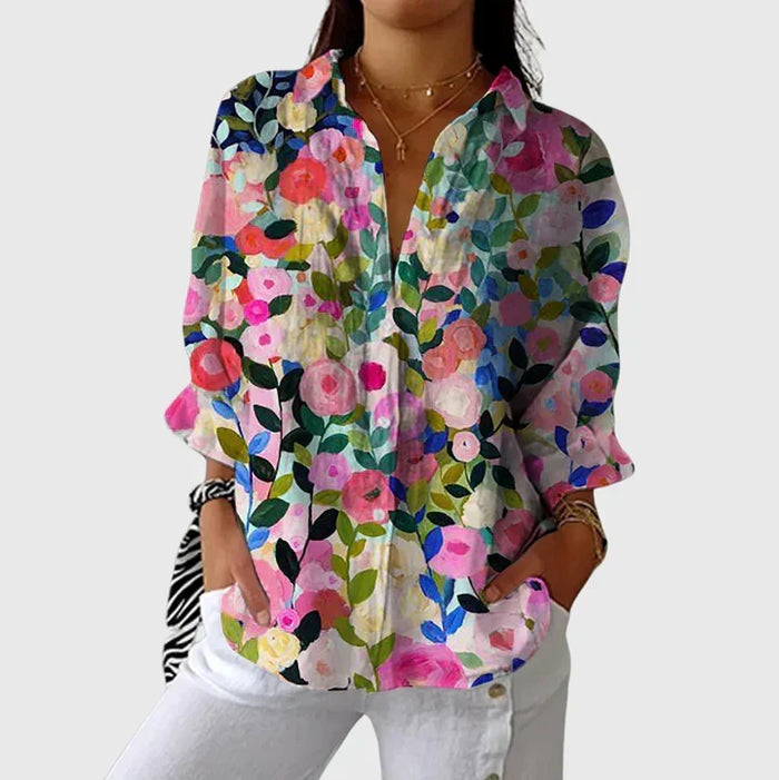 Blusa ligera y colorida con estampados