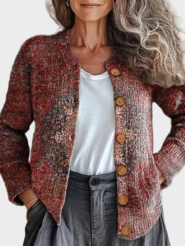Belindra™ - Cárdigan con estampado boho