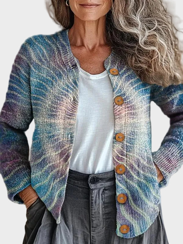 Roswyn™ - Cárdigan acogedor con un estampado armonioso