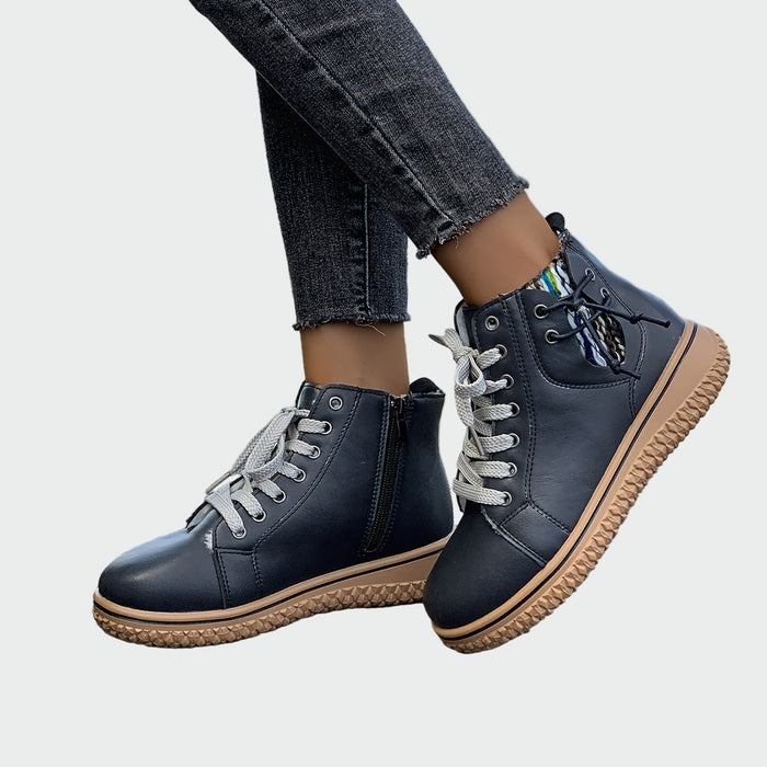 Iwona - Botines ortopédicos de piel
