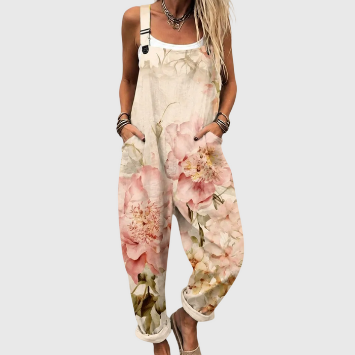 Peto Delfina beige estampado