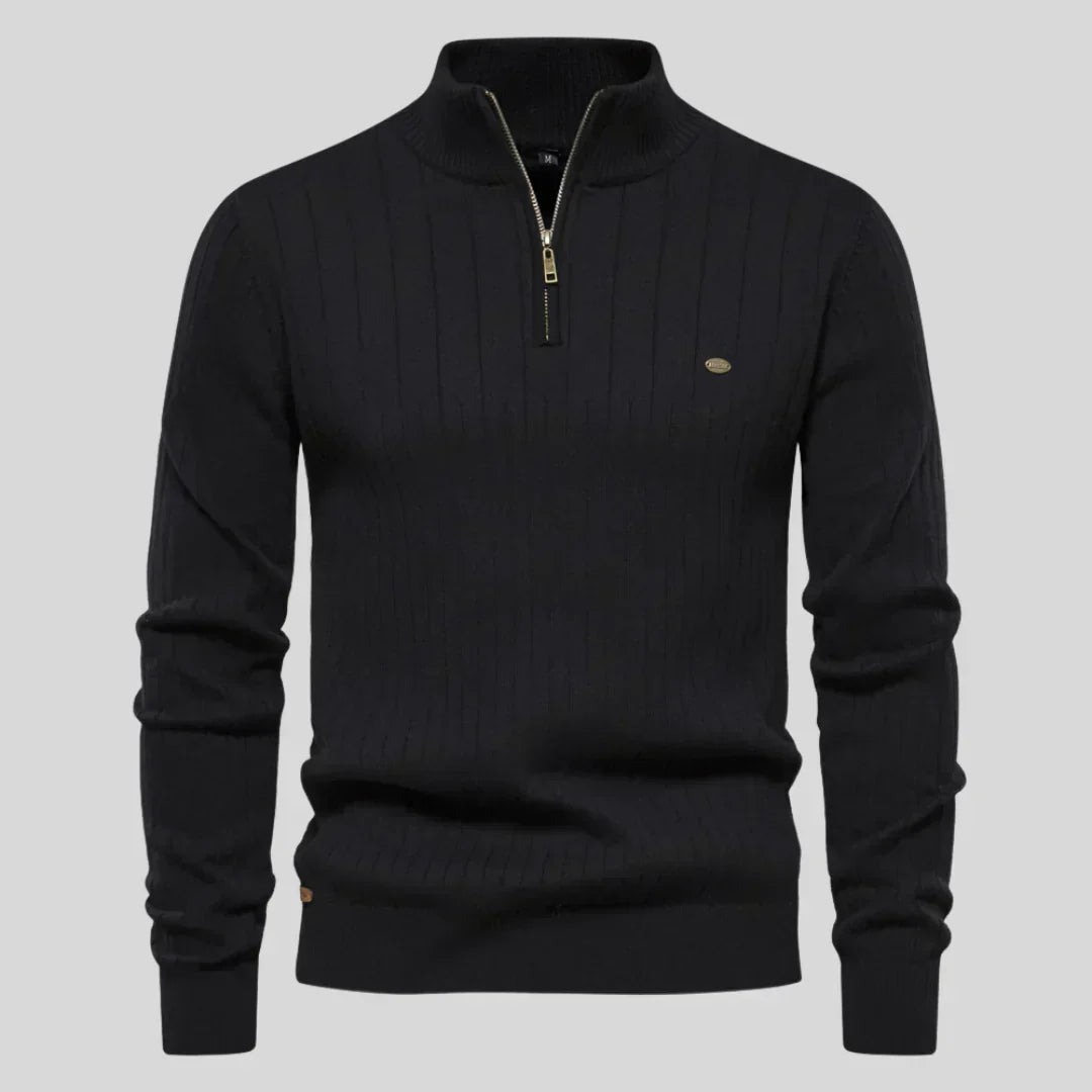 Libuše - Jersey con cremallera en el cuello