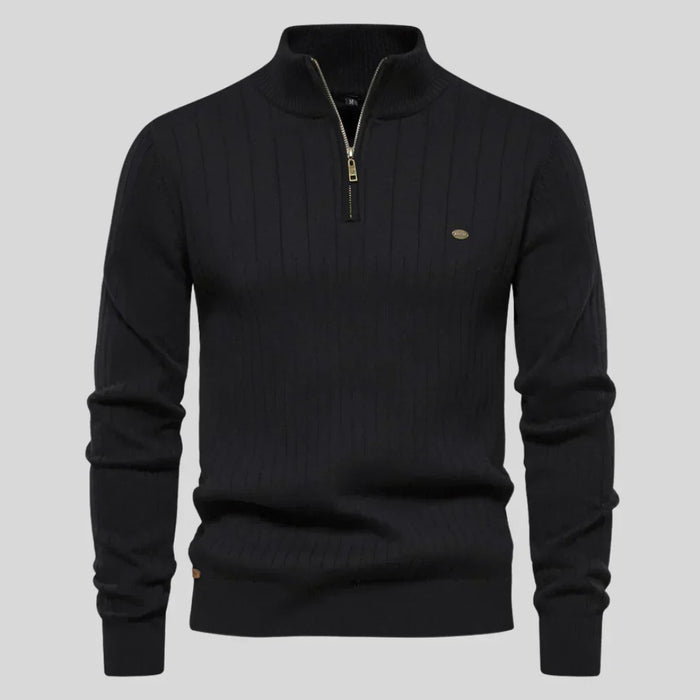 Libuše - Jersey con cremallera en el cuello