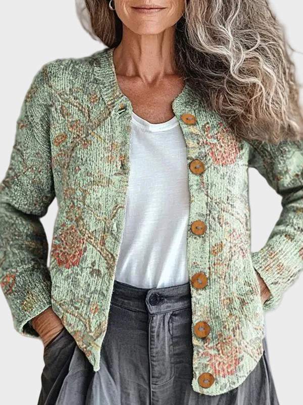 Jemrose™ | Cárdigan con estampado vegetal