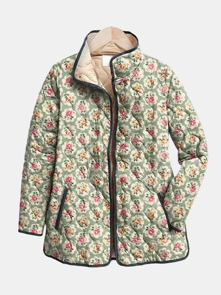 DELACROIX | Abrigo Acolchado Floral Amélie