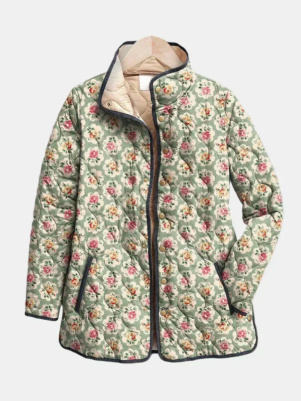 DELACROIX | Abrigo Acolchado Floral Amélie