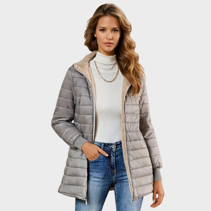 Michèle - Abrigo largo, impermeable y elegante