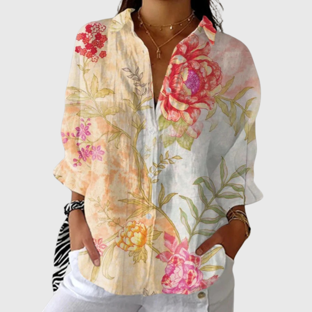 Blusa ligera y colorida con estampados