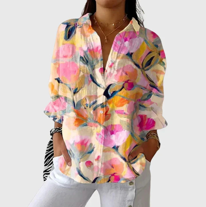 Blusa ligera y colorida con estampado