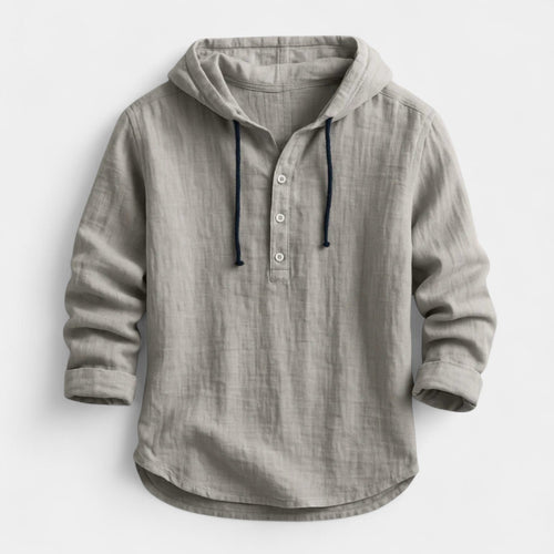 Adam – Camisa de lino con capucha