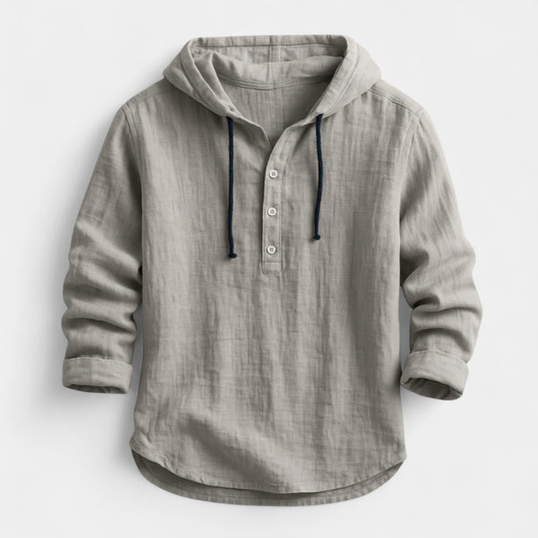 Adam – Camisa de lino con capucha
