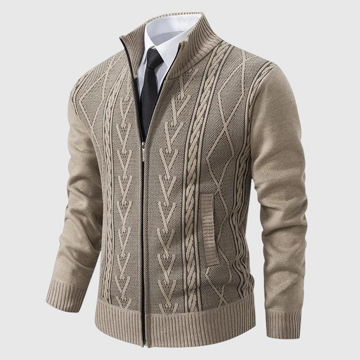 Jakub – Jersey de punto con cremallera y cuello alto