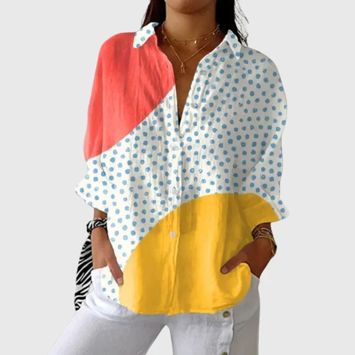 Blusa ligera y colorida con estampados