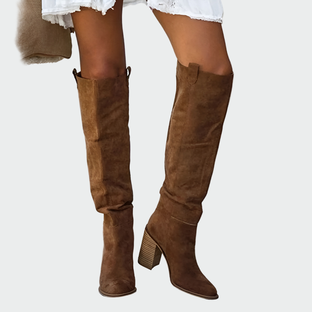 Magdaléna - Botas altas ortopédicas de piel