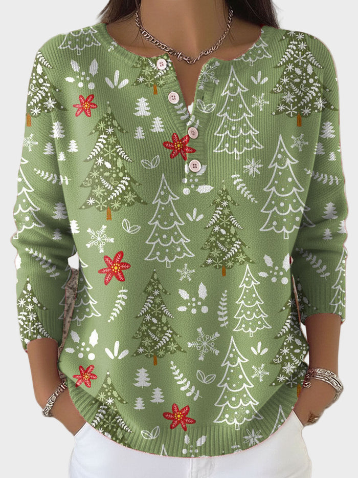 Iris - Jersey navideño con botones