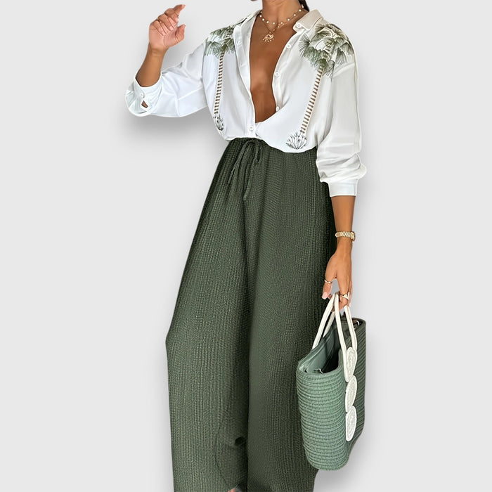Kateřina - Conjunto de estilo bicolor
