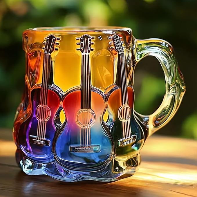 Taza artística 3D "Guitarra"