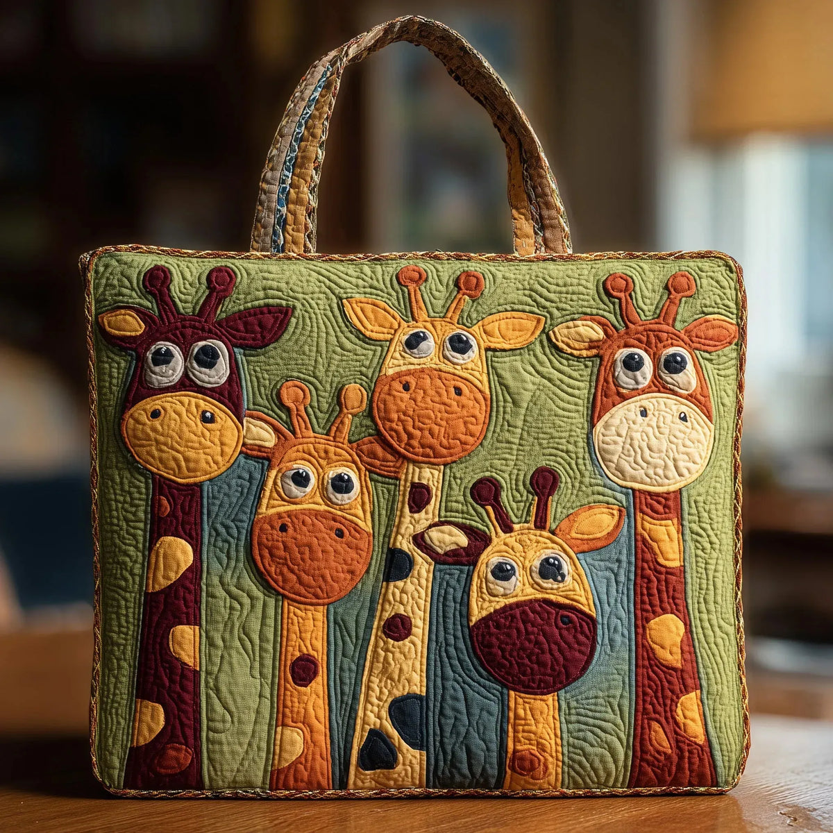 Bolso bandolera con relleno en forma de jirafa