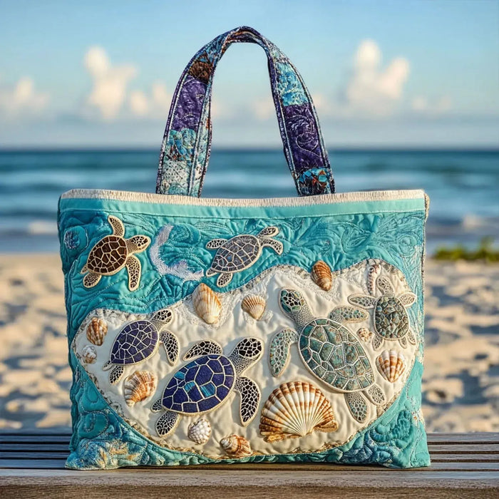 Bolso bandolera con peluche de tortuga hecho a mano