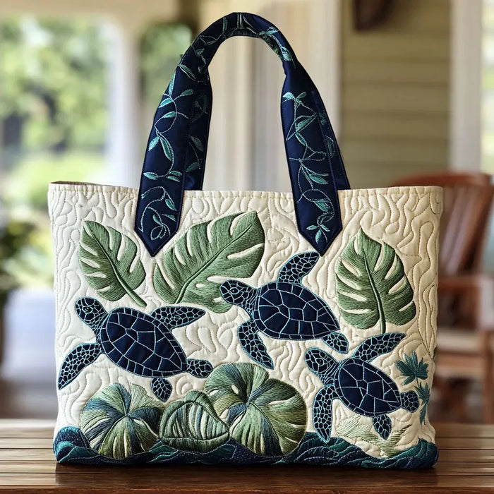 Bolso de hombro Grace of the Sea Turtle hecho a mano
