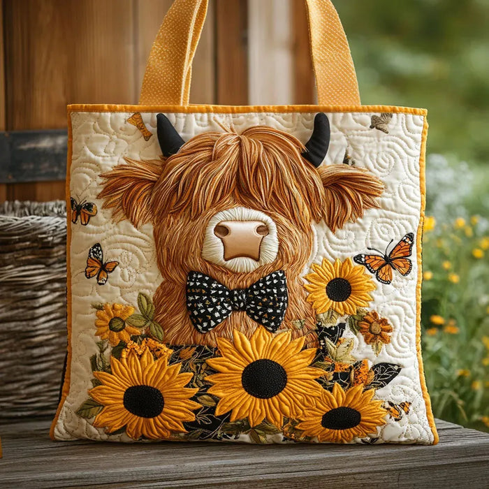 Bolso tote con cojín de mariposa y lazo