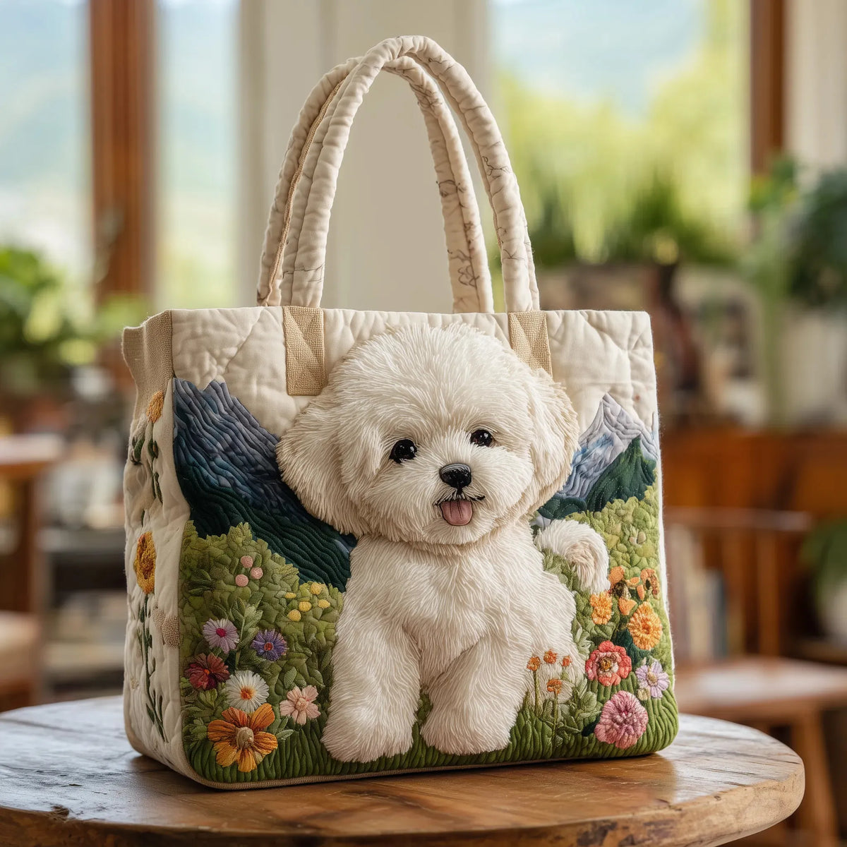 Elegante bolso bandolera confeccionado en tejido acolchado